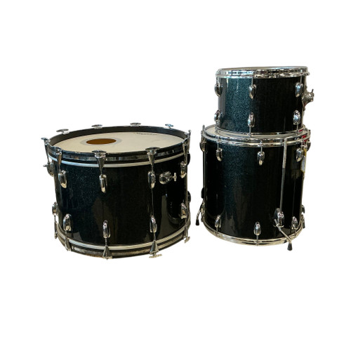 Vist Large View of Product Image Which is Used Slingerland 3PC SHELLS VINTAGE Vintage Drum Shell Kit Silver Burst