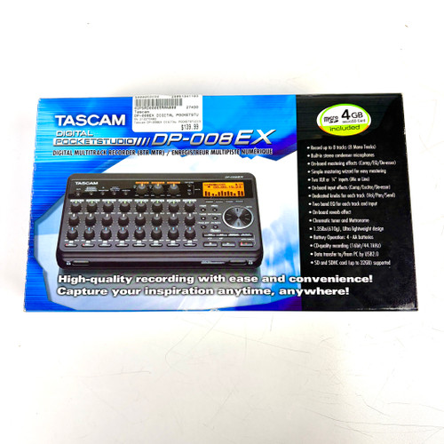 Vist Large View of Product Image Which is Used Tascam DP-008EX Digital Pocketstudio