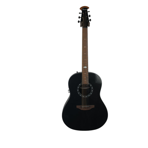 Vist Large View of Product Image Which is Used Ovation ULTRA 1516 PBM Laminate Top Acoustic Guitar Black
