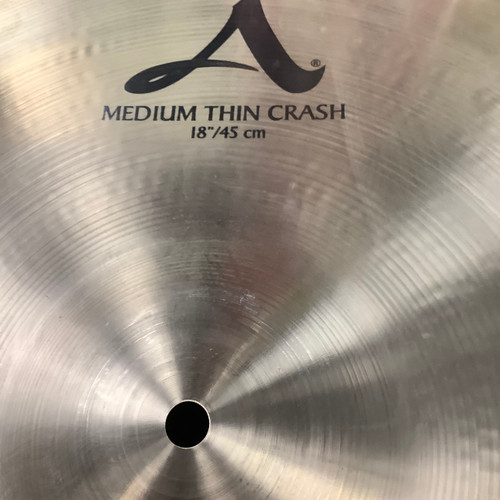 Vist Large View of Product Image Which is Used Zildjian 18 A MEDIUM THIN CRASH Cymbal 18"