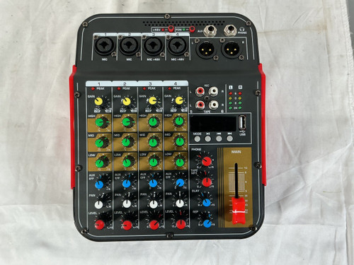 Vist Large View of Product Image Which is Used 4 CHANNEL MIXER Mixing Console