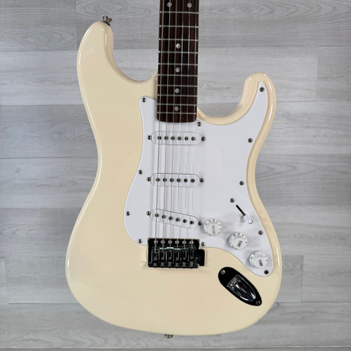 Vist Large View of Product Image Which is Used Starcaster Strat Electric Guitar - White