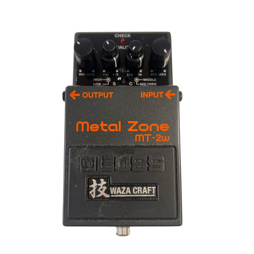 Vist Large View of Product Image Which is Used Boss MT-2W Waza Craft Metal Zone Distortion Guitar Effects Pedal