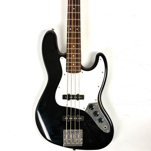 Vist Large View of Product Image Which is Used Squier Standard Jazz Bass Guitar Black 4-String