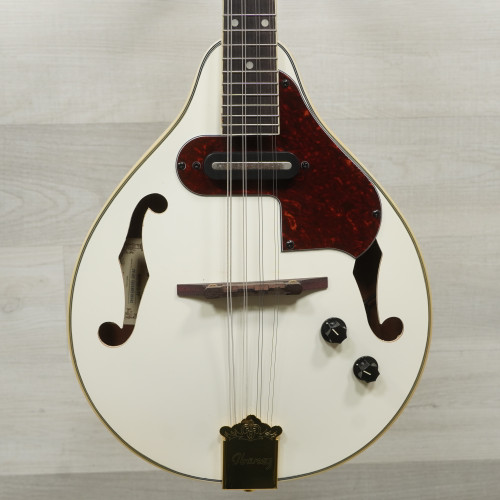 Vist Large View of Product Image Which is Used Ibanez M510EG-IV White Mandolin