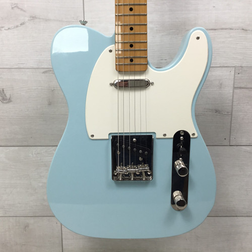 Vist Large View of Product Image Which is Used Squier Classic Vibe 50s Telecaster Sonic Blue Electric Guitar