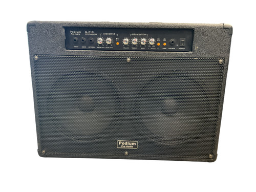 Vist Large View of Product Image Which is Used PODIUM G-210 2 x 10 Solid State Amplifier 2 x 10