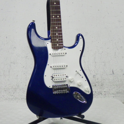 Vist Large View of Product Image Which is Used Fender stratocaster Made in Mexico S Type Electric Guitar Blue 6-String
