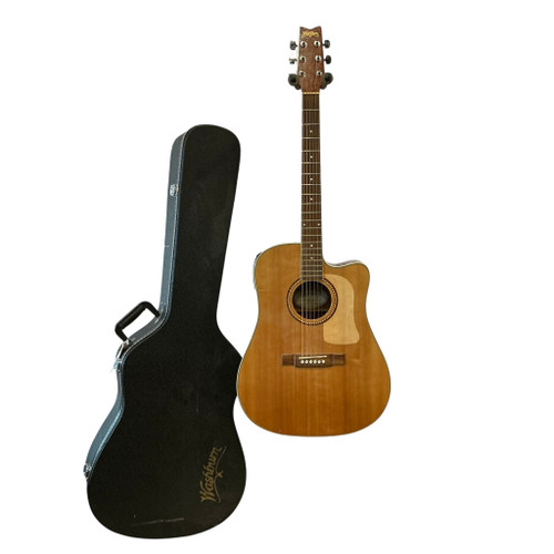 Vist Large View of Product Image Which is Used Washburn D10SCE Laminate Top Acoustic Guitar Natural