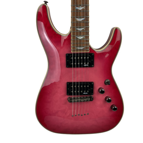 Vist Large View of Product Image Which is Used Schecter OMEN EXTREME-6 Electric Guitar Pink 6-String