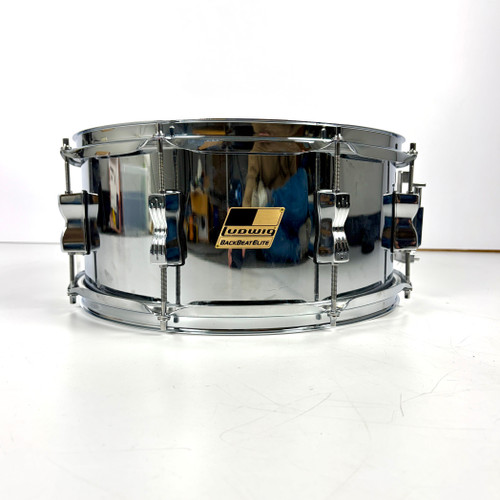 Vist Large View of Product Image Which is Used Ludwig 6.5 x 14 Backbeat Elite Metal Snare Drum 14"