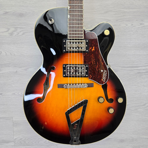 Vist Large View of Product Image Which is Used Gretsch G2420 STREAMLINER Semi-Hollow Electric Guitar Sunburst 6-String
