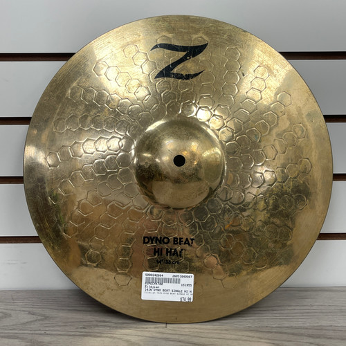 Vist Large View of Product Image Which is Used Zildjian 14IN DYNO BEAT SINGLE HI HAT Hi Hat Cymbals 14"