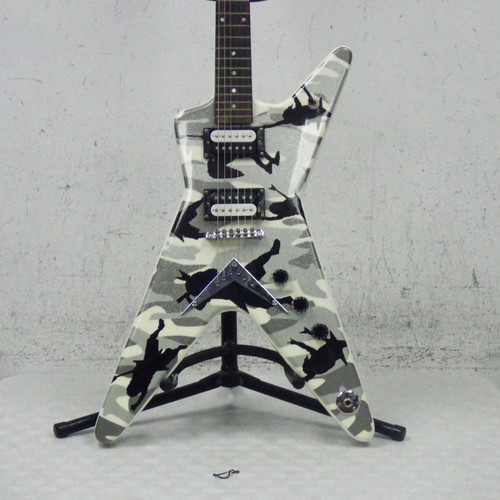 Vist Large View of Product Image Which is Used Dean dime Dof White Camo Guitar Pointy Electric Guitar White 6-String