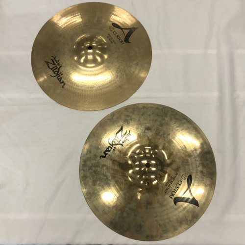 Vist Large View of Product Image Which is Used Zildjian 14 A CUSTOM HIHATS Hi Hat Cymbals 14"