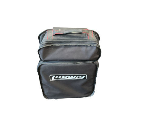 Vist Large View of Product Image Which is Used Ludwig STEEL SNARE W/ STAND AND BAG Metal Snare Drum 14"