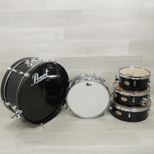 Vist Large View of Product Image Which is Used Pearl Rhythm Traveler Drum Shells And Hardware Black