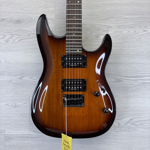 Vist Large View of Product Image Which is Used BRAWLEY A224HT Super S Electric Guitar Sunburst 6-String