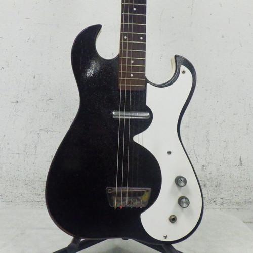 Vist Large View of Product Image Which is Used Silvertone MODEL 1448 Electric Guitar Black 6-String