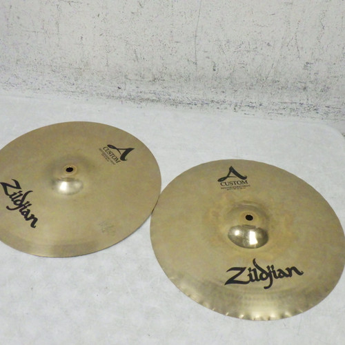 Vist Large View of Product Image Which is Used Zildjian A CUSTOM MASTERSOUND HI HAT PAIR Hi Hat Cymbals 14"
