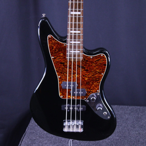 Vist Large View of Product Image Which is Used Squier JAGUAR BASS VINTAGE MODIFIED Bass Guitar Black 4-String