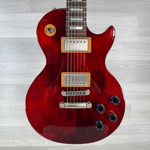 Vist Large View of Product Image Which is Used Gibson Les Paul Studio 100 Electric Guitar - Wine Red - Case Included