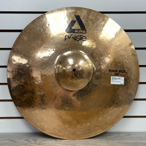 Vist Large View of Product Image Which is Used Paiste 22IN ALPHA ROCK RIDE Ride Cymbal 22"