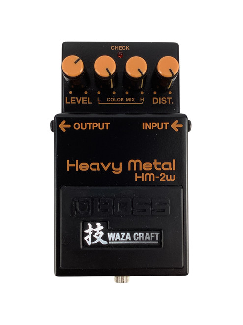Vist Large View of Product Image Which is Used Boss HM-2W Heavy Metal WAZA CRAFT Distortion Pedal 