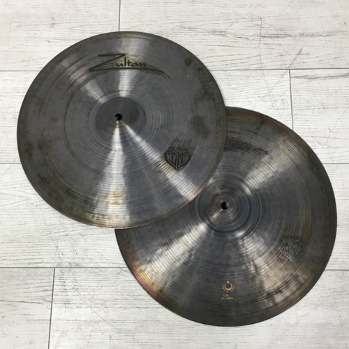 Vist Large View of Product Image Which is Used Zultan 15" Dark Matter Hi Hat Cymbals