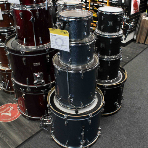 Vist Large View of Product Image Which is Used Pearl EXPORT 4 PC Drum Shell Kit Blue
