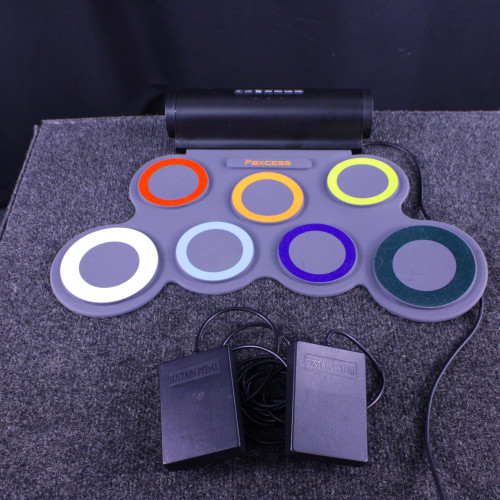 Vist Large View of Product Image Which is Used PAXCESS PORTABLE DRUM PAD KIT Electronic Pad Kit