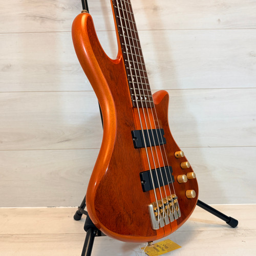 Vist Large View of Product Image Which is Used Schecter STUDIO 5 Bass Guitar Orange 5-String