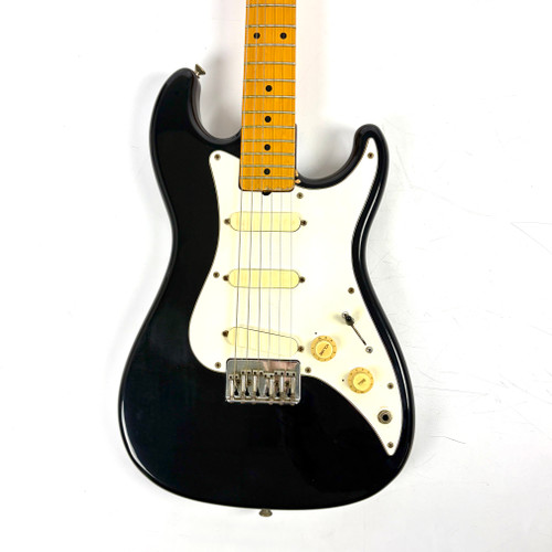 Vist Large View of Product Image Which is Used Squier Early 80s MIJ Bullet Stratocaster Electric Guitar Black 6-String