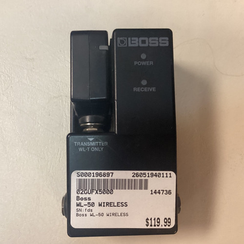 Vist Large View of Product Image Which is Used Boss WL-50 WIRELESS Guitar Effects Pedal