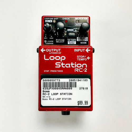 Vist Large View of Product Image Which is Used Boss RC-2 Loop Station Looper Pedal