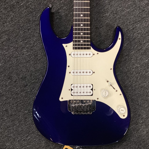 Vist Large View of Product Image Which is Used Ibanez GIO HSS Super S Electric Guitar Blue 6-String