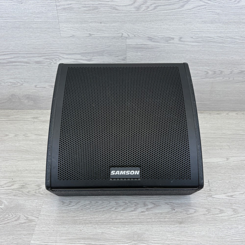 Vist Large View of Product Image Which is Used Samson RSXM10A STAGE MONITOR Powered Full Range Speaker Cabinet