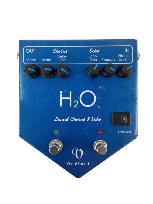 Vist Large View of Product Image Which is Used Visual Sound H2O Liquid Chorus/Echo Pedal - AS IS WEAR/NO BATTERY COVER
