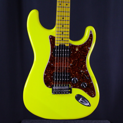 Vist Large View of Product Image Which is Used PARTSCASTER BANANA YELLOW SICK S Type Electric Guitar Yellow 6-String