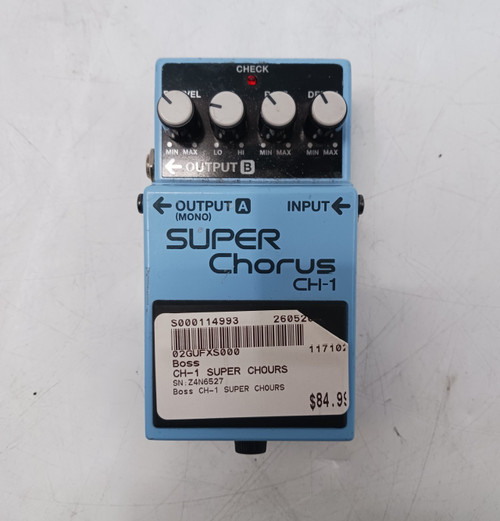 Vist Large View of Product Image Which is Used Boss CH-1 SUPER CHOURS Chorus Pedal