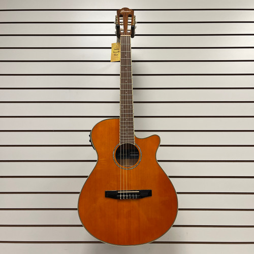 Vist Large View of Product Image Which is Used Ibanez AEG10NII AS-IS Laminate Top Acoustic Guitar Orange