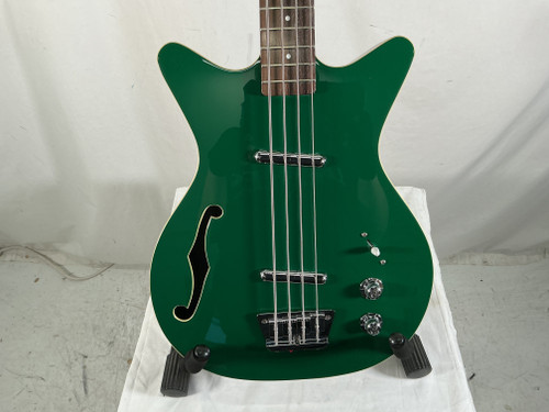 Vist Large View of Product Image Which is Used Danelectro FIFTY NINER LONG SCALE Bass Guitar Green 4-String