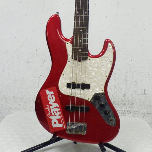 Vist Large View of Product Image Which is Used Squier 4 STRING JAZZ BASS J Type Bass Guitar Red 4-String