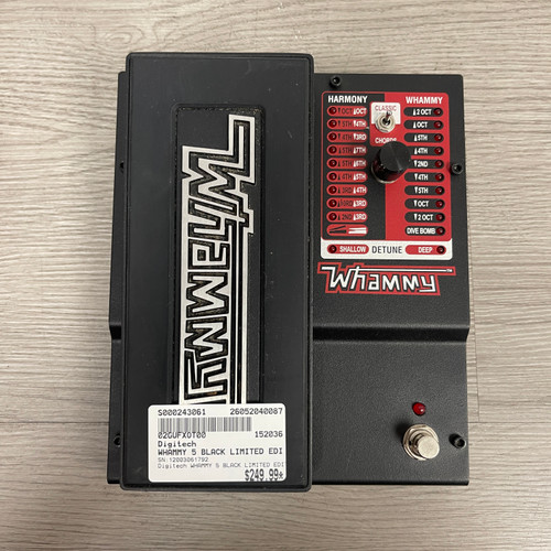 Vist Large View of Product Image Which is Used - Digitech WHAMMY 5 BLACK LIMITED EDITION - Pitch Pedal