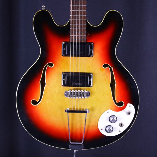 Vist Large View of Product Image Which is Used Mosrite CELEBRITY III 1965 GUITAR HOLLOWBODY Vintage Semi-Hollow Electric Guitar Sunburst 6-String