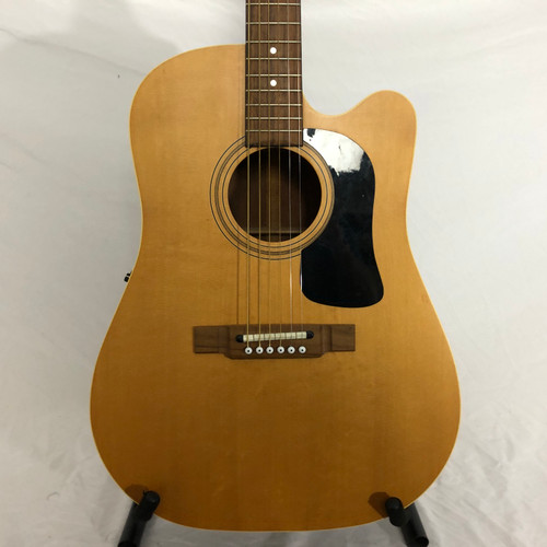 Vist Large View of Product Image Which is Used Washburn WD20S-CE Solid Top Acoustic Guitar Natural