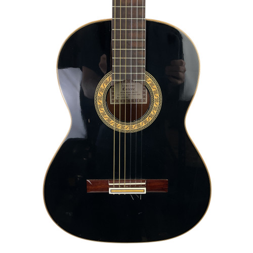 Vist Large View of Product Image Which is Used ESTEVE GAMBERRA CLASSICA Laminate Top Acoustic Guitar Black