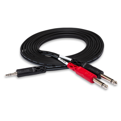 Vist Large View of Product Image Which is New - HOSA CMP-153 3FT 3.5MM - DUAL 1/4" TS