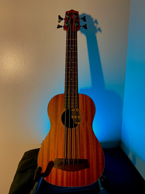 Vist Large View of Product Image Which is Used Kala UBASS-RMBL-FS Laminate Top Acoustic Guitar Wood