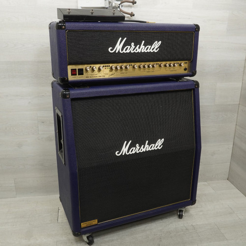 Vist Large View of Product Image Which is Used Marshall 6100 / 6960a 30th Anniversary Blue Tube Guitar Amplifier Stack